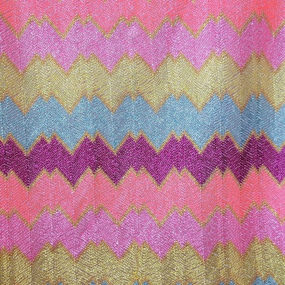 3/$20 ❤️Psychedelic Open Shoulder Sheer Crochet Blouse Vintage forever 21 Small - Picture 6 of 6